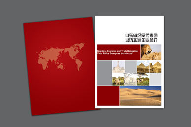 山东省经贸代表团画册设计